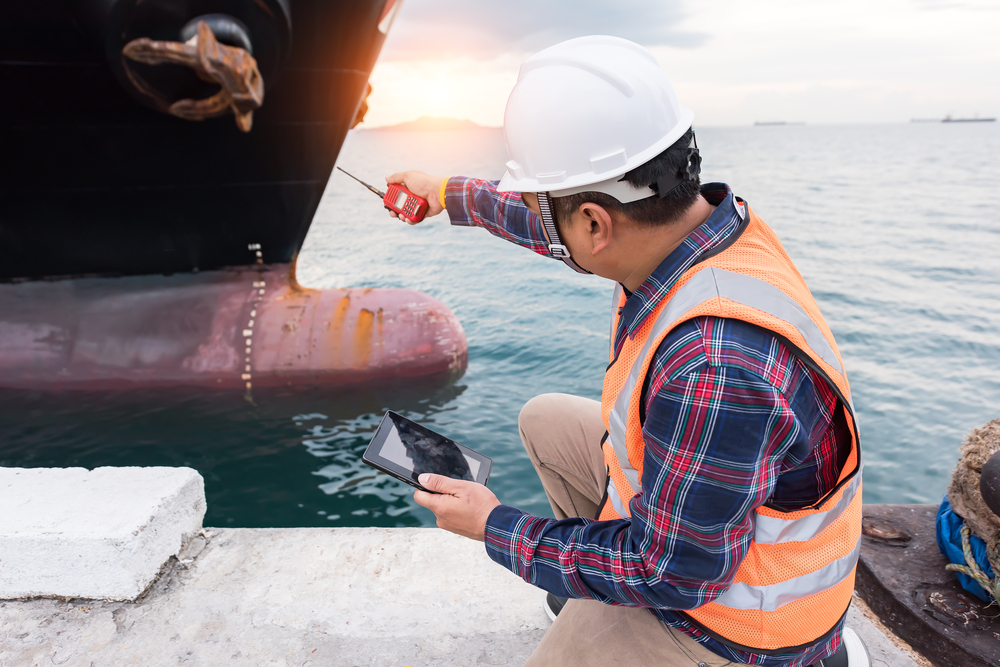 Foreman,In,Command,Repairing,The,Ship,In,Dock,Yard,Background