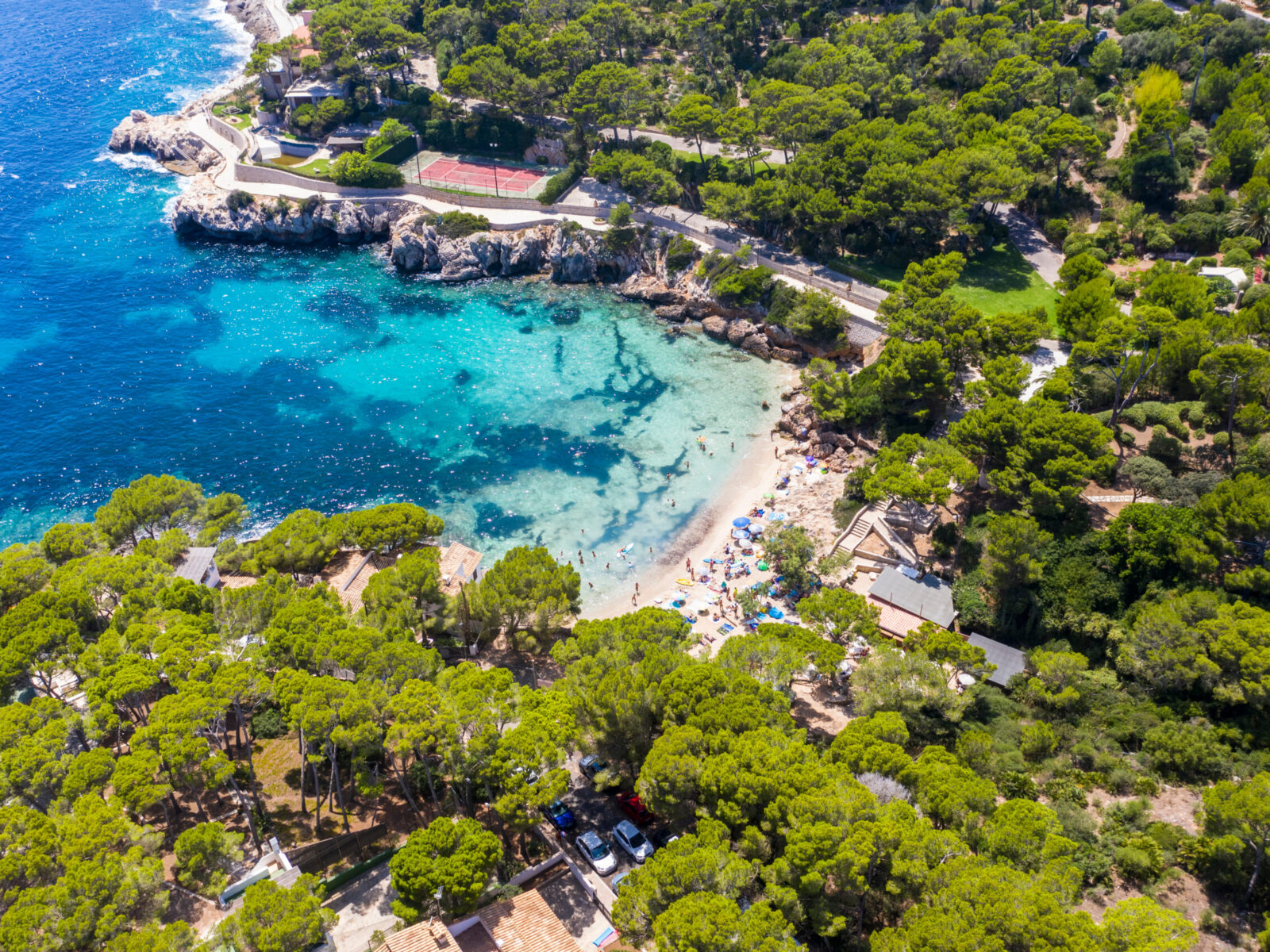Aerial,View,,Bay,Of,Cala,Gat,,Cala,Ratjada,,Mallorca,,Balearic