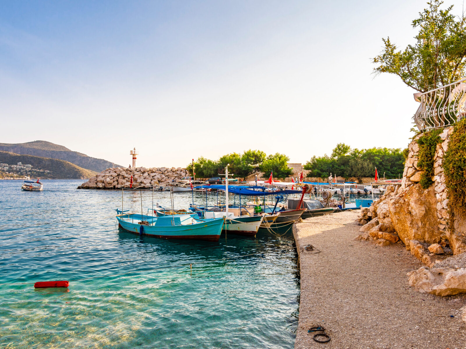 Kalkan,Town,Port,In,Turkey