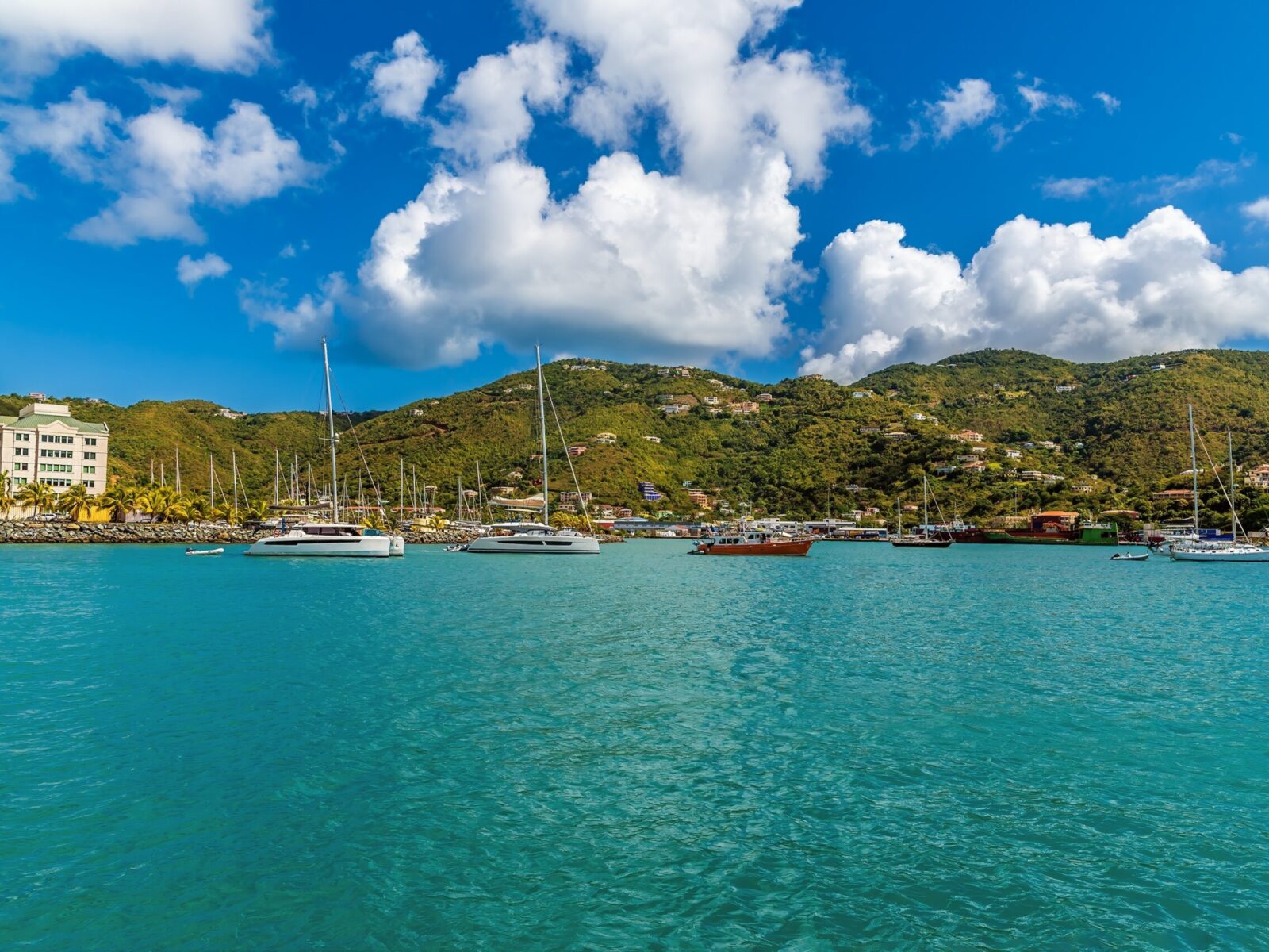 A,View,Towards,The,Marina,In,Road,Town,,Tortola,On