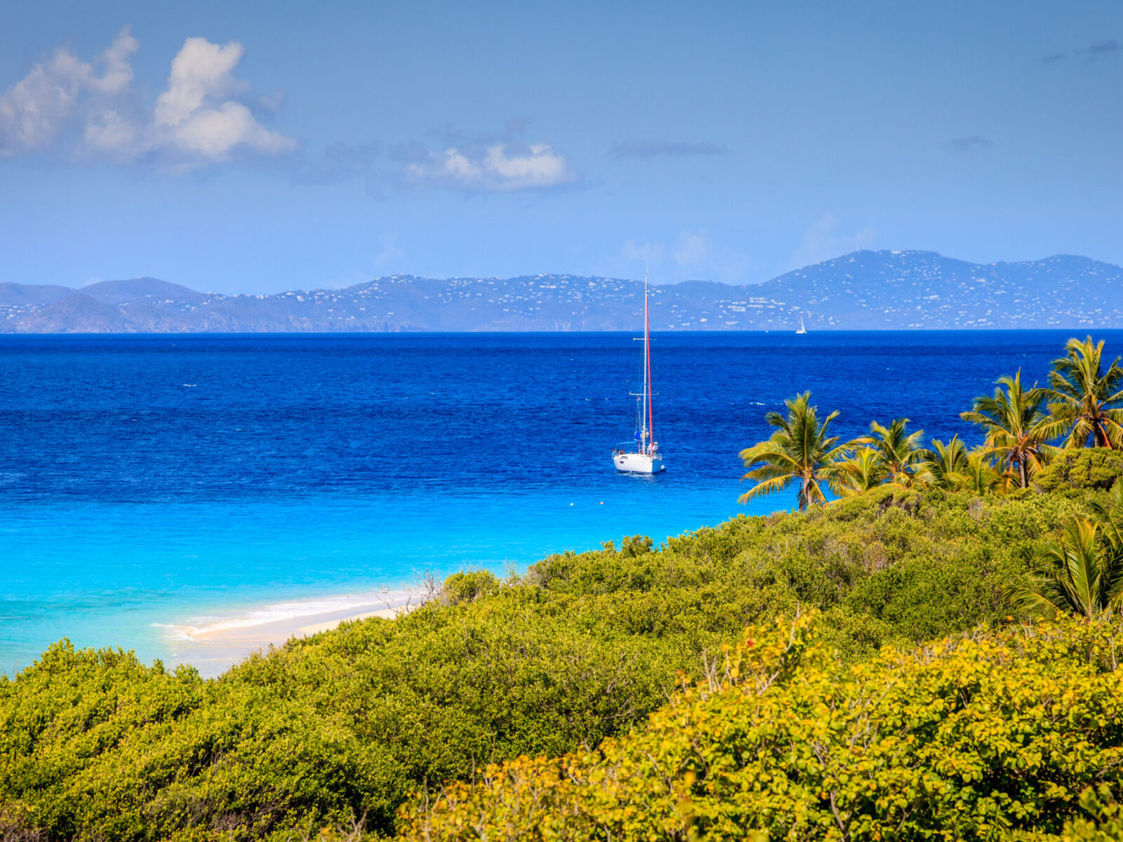 Seaside,View,From,A,Small,Island,In,Bvi,With,A