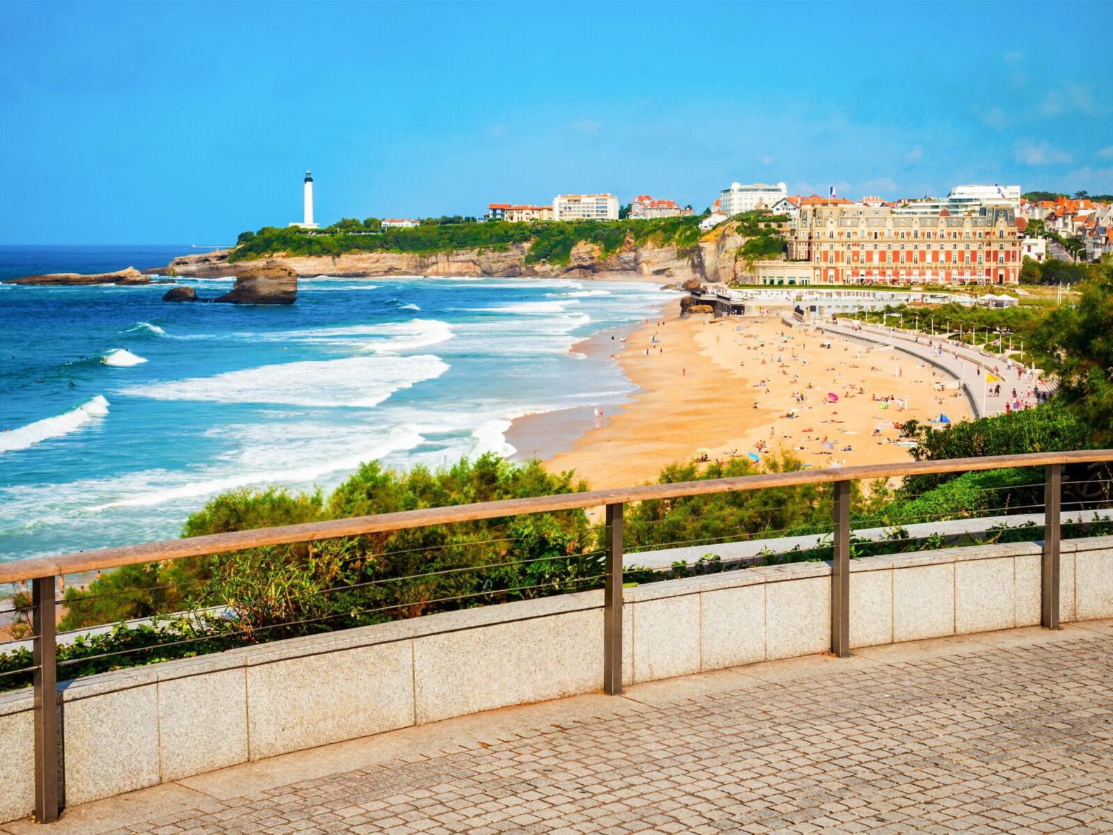 La,Grande,Plage,Aerial,View,From,Viewpoint,,A,Public,Beach