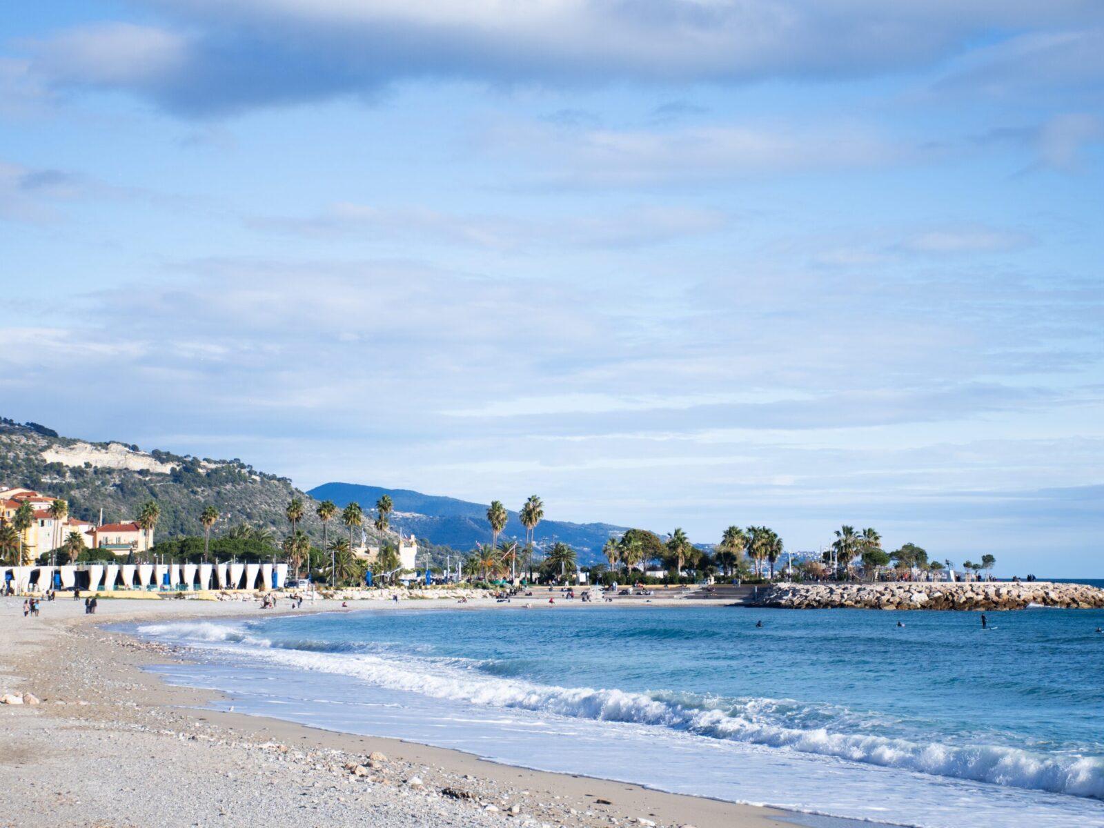 Calm,Resort,Of,Meton,Beach,In,The,South,Of,France
