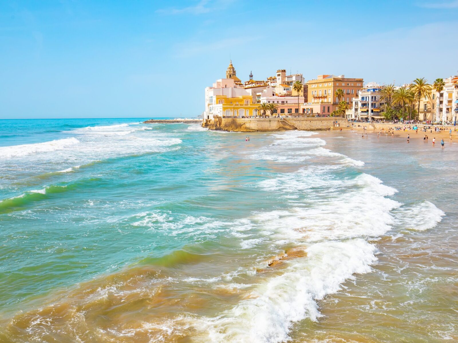 Scenic,View,Of,Sitges,City,Skyline,,Spain,Travel,Photo