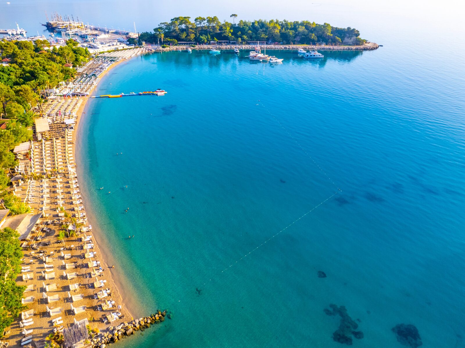 Kemer,,Antalya,,Turkey.,Aerial,View,Of,Moonlight,Beach,In,Kemer.