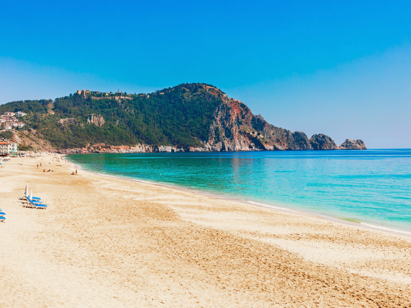 Cleopatra,Beach,With,Sea,And,Sand,In,Summer.,Alanya,,Antalya,