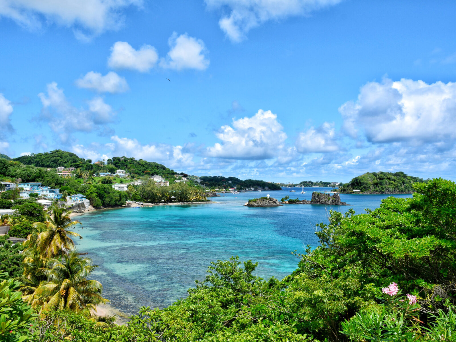 Indian,Bay,View,From,The,Hill.,Saint,Vincent,And,The