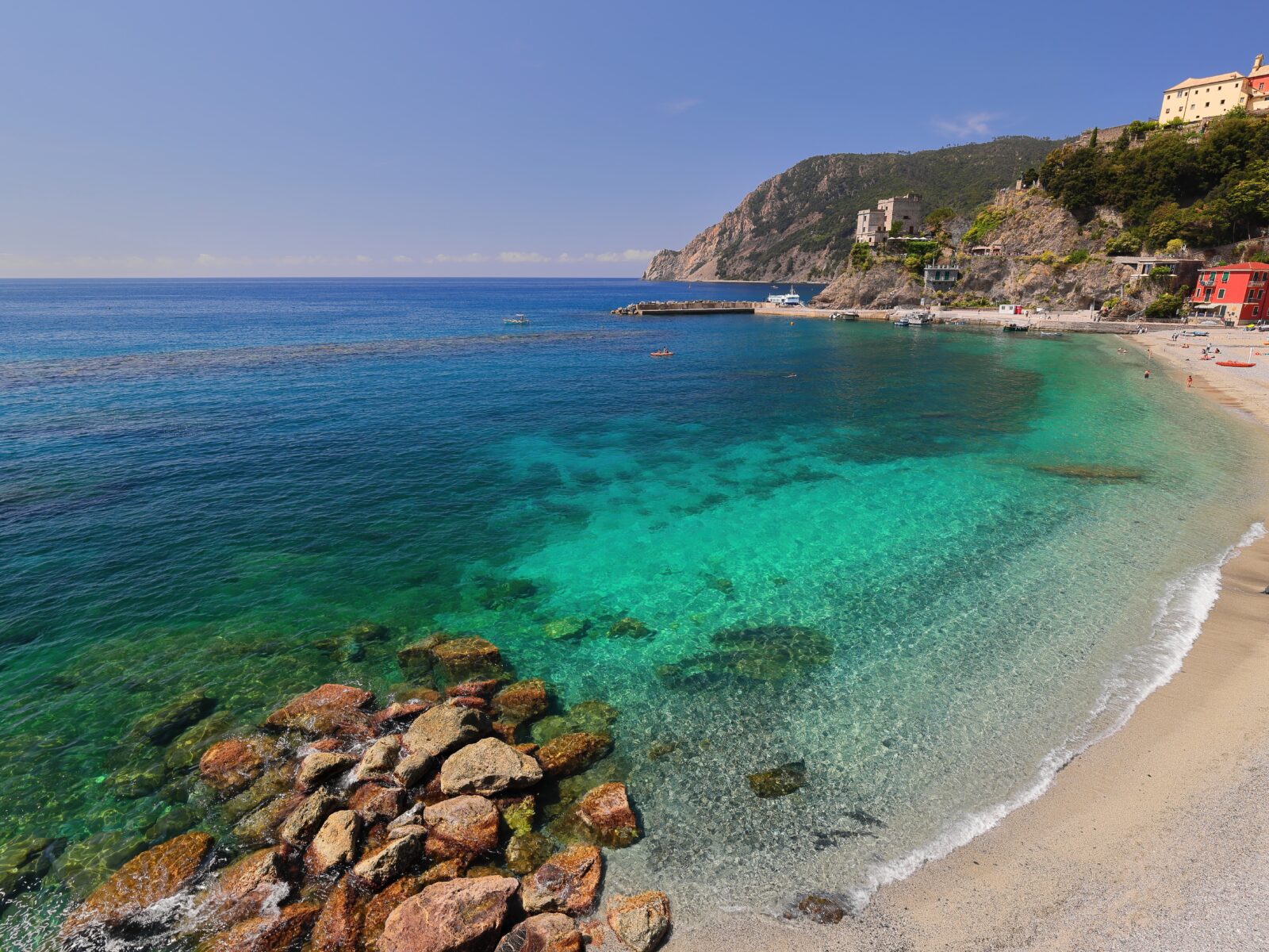 Monterosso,,Italy-may,14,,2022:,Paese,Antico,Spiaggia-old,Town,Beach,Closed