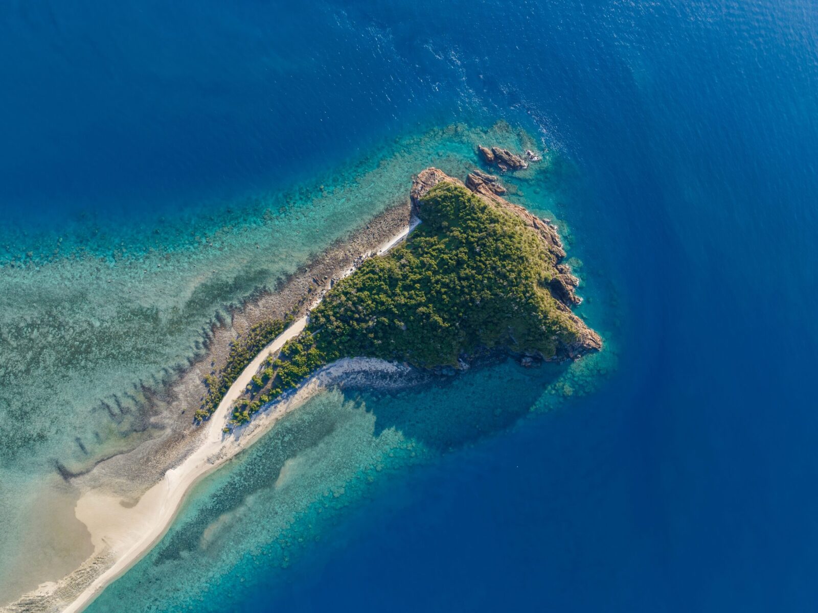 High,Angle,Aerial,Drone,View,Of,Langford,Island,,A,Small