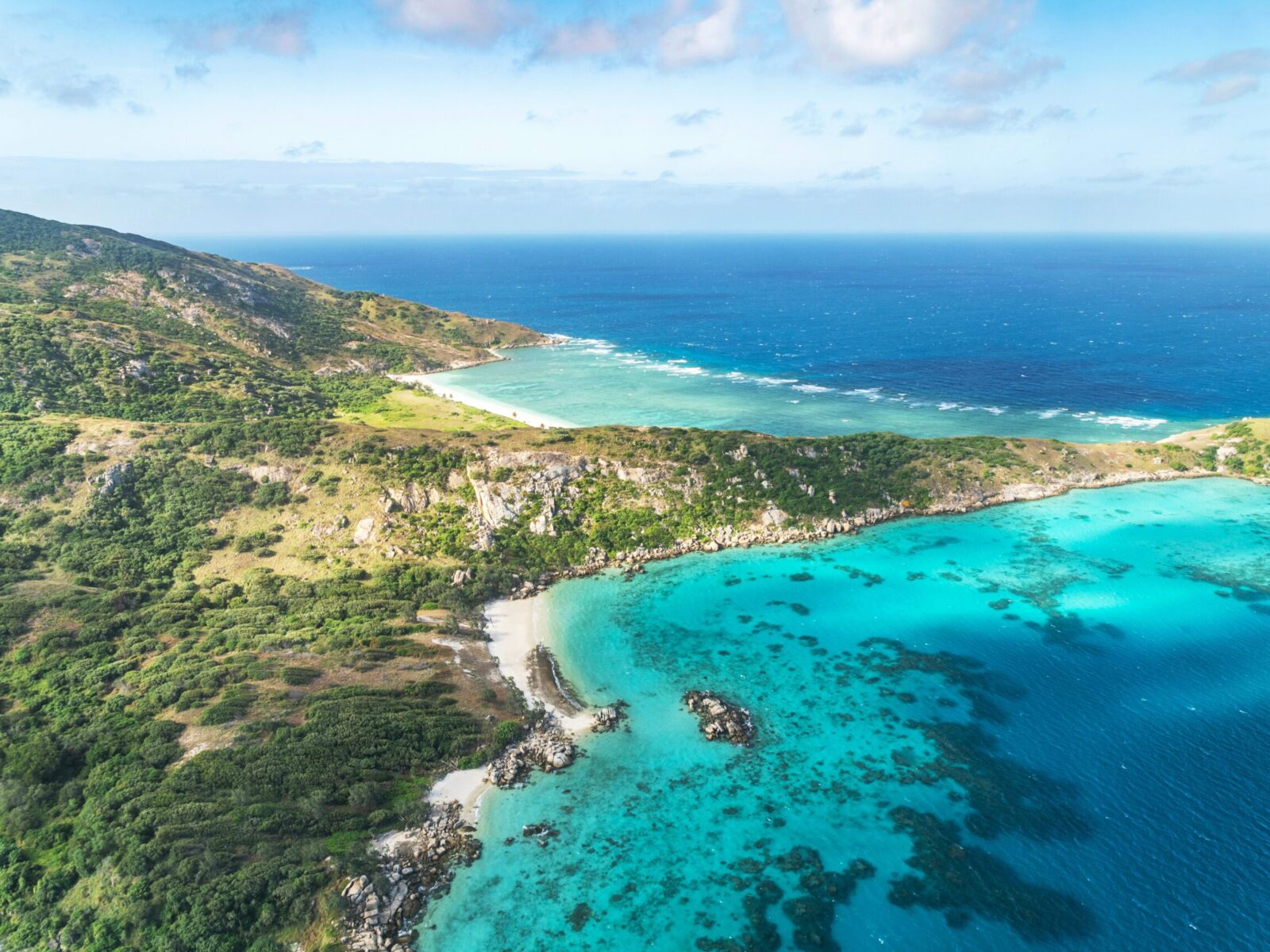 Spectacular,Aerial,View,On,Lizard,Island,On,Great,Barrier,Reef,