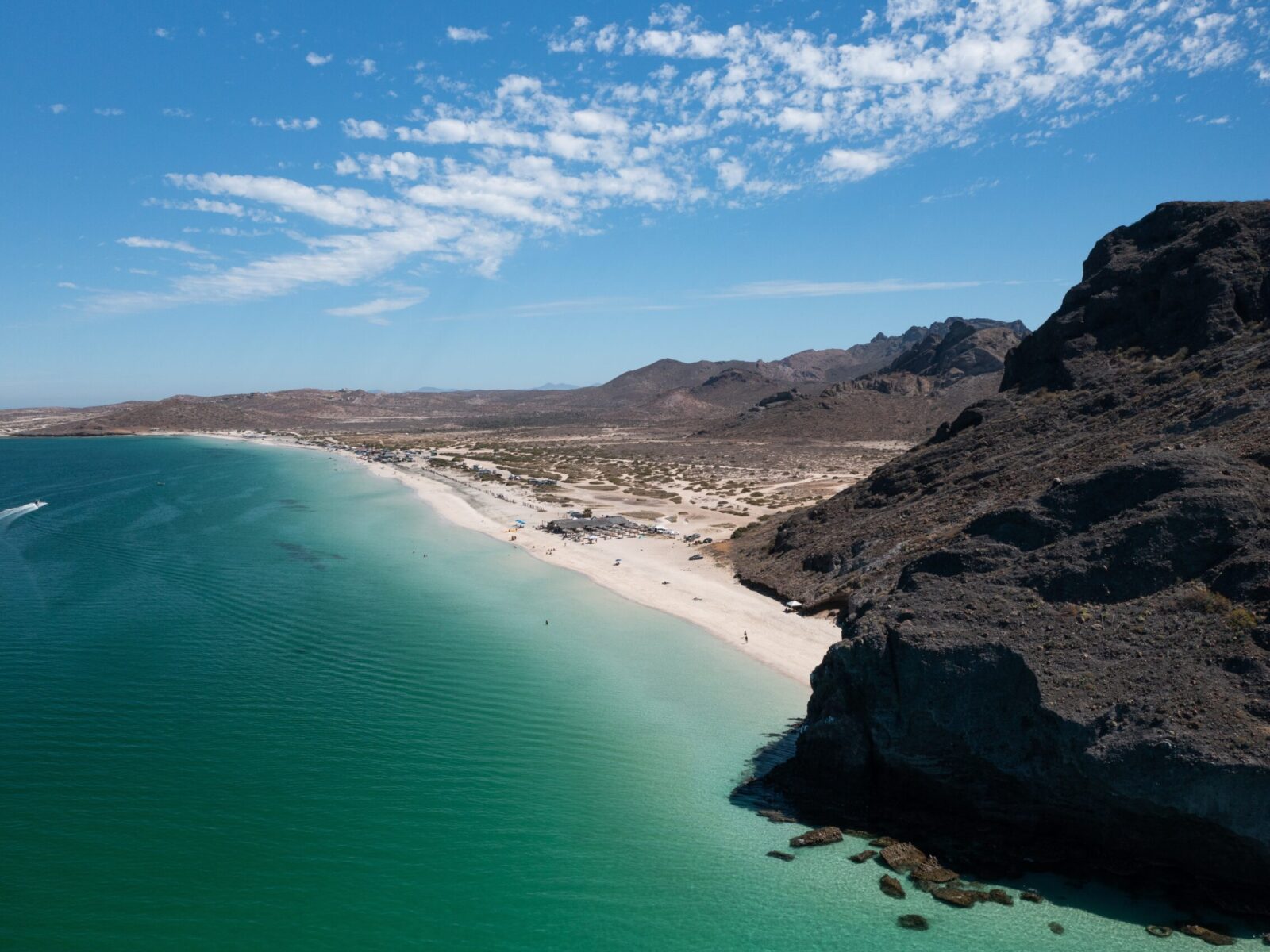 Stunning,Aerial,View,Of,Balandra,Beach,With,Turquoise,Waters,,White