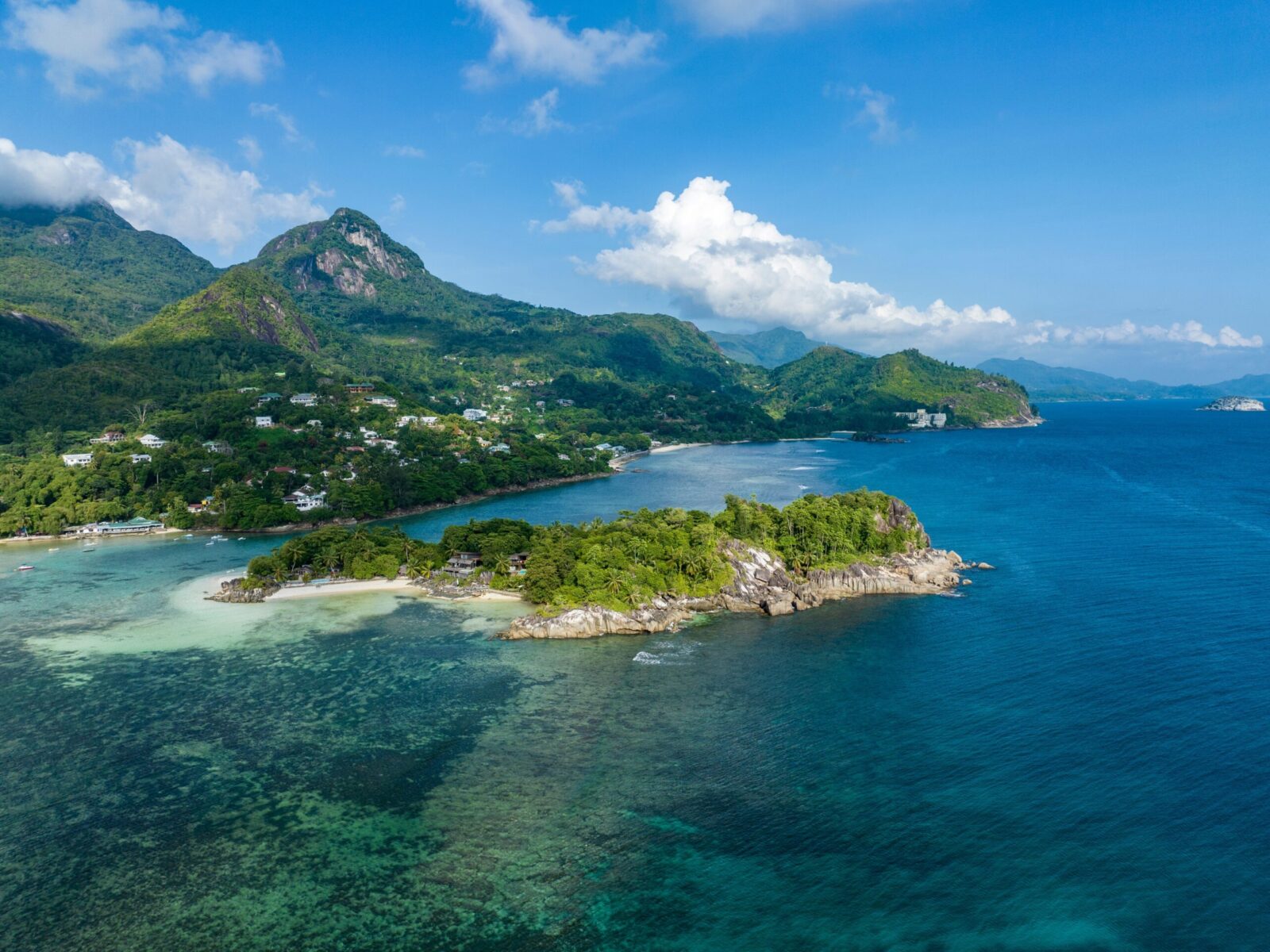 Aerial,View,Seychellen,,Mahe,,Port,Glaud