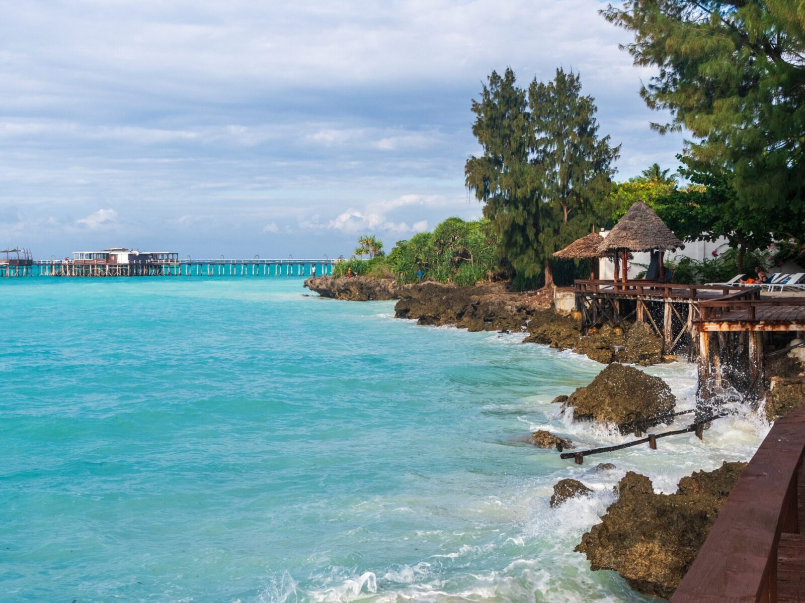 Outdoor,Shot,Of,The,Coastline,Of,Northern,Zanzibar.,Zanzibar,,And