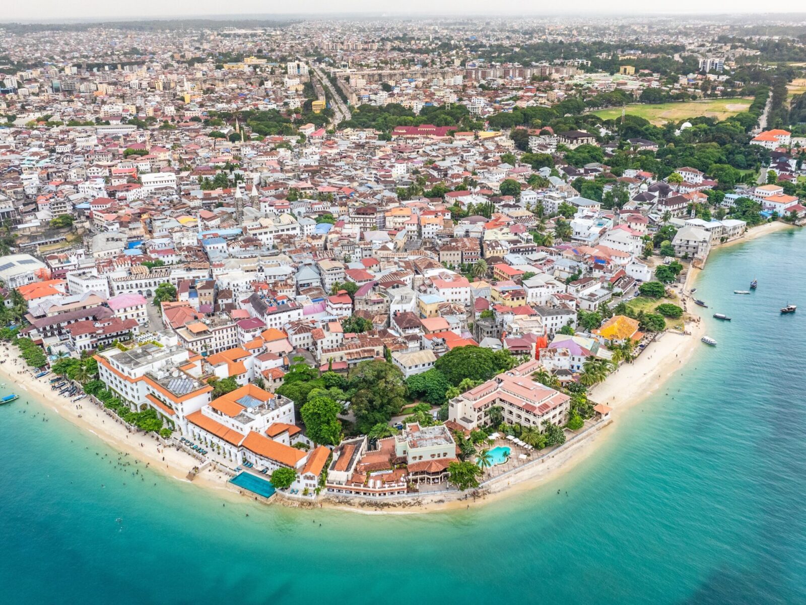 Aerial,City,View,Of,Area,Around,The,Historic,Stone,Town,