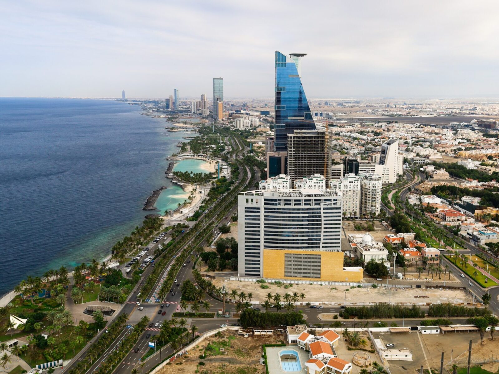 Top,View,Jeddah,City,Beach,Saudi,Arabia,-,Red,Sea