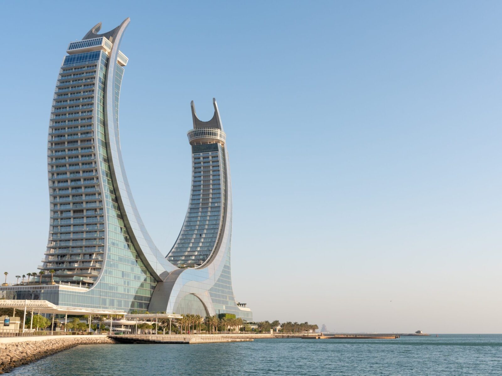 Lusail,City,,Qatar,-,September,29,,2025:,Iconic,Crescent-shaped,Katara