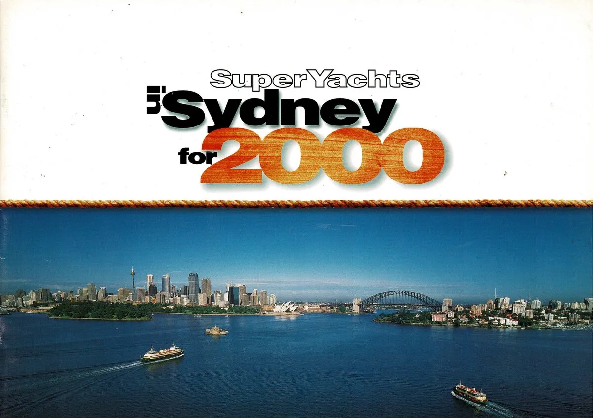 SuperYachts Sydney for 2000 general brochure cover